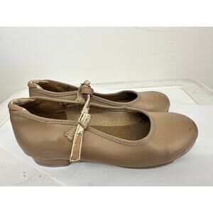 Dance Tap Shoes Stelle Kids 12M Mary Jane easy Strap Tan